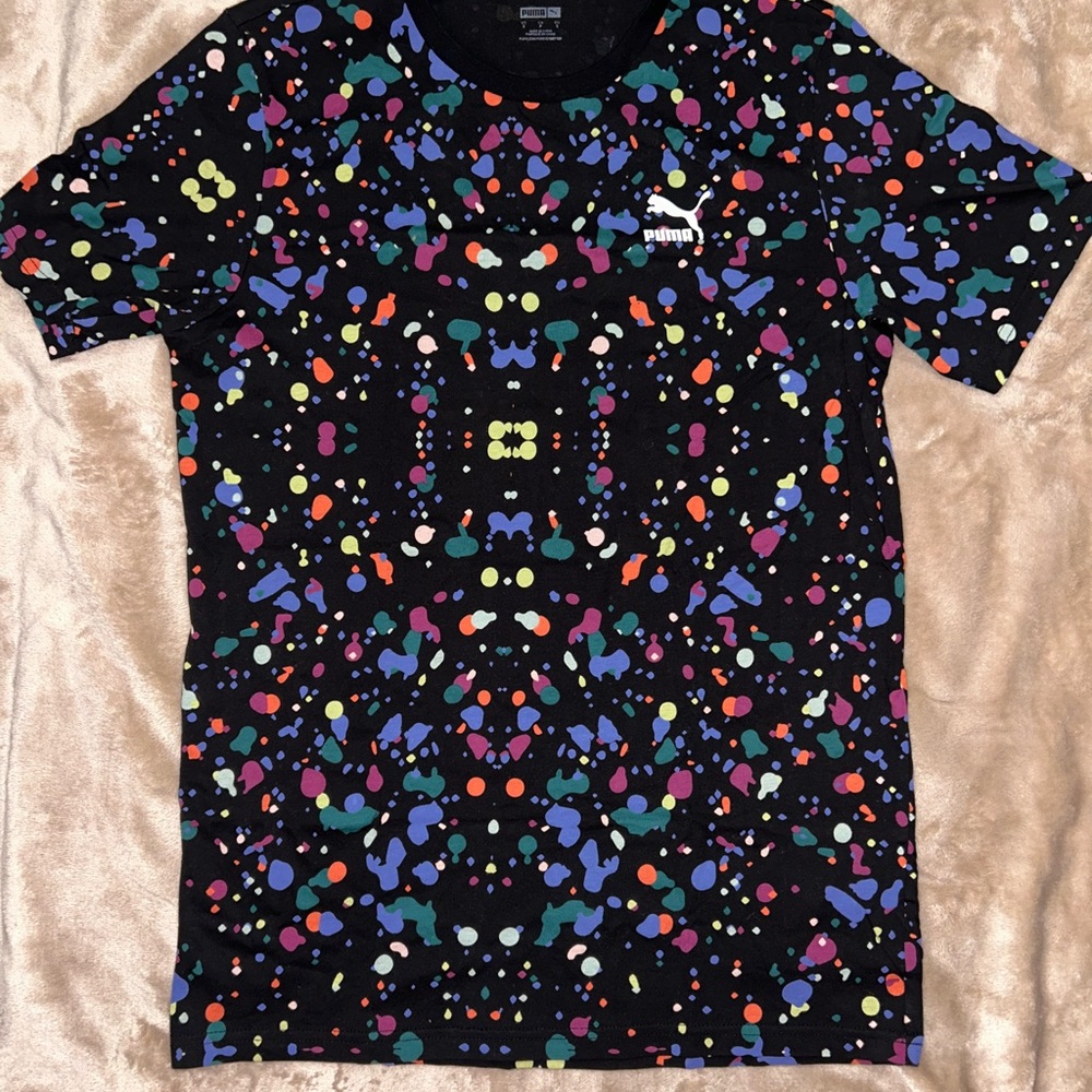 Puma Athletic Shirt | Colorful Polka Dot | Small